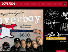 Tablet Screenshot of loverboyband.com
